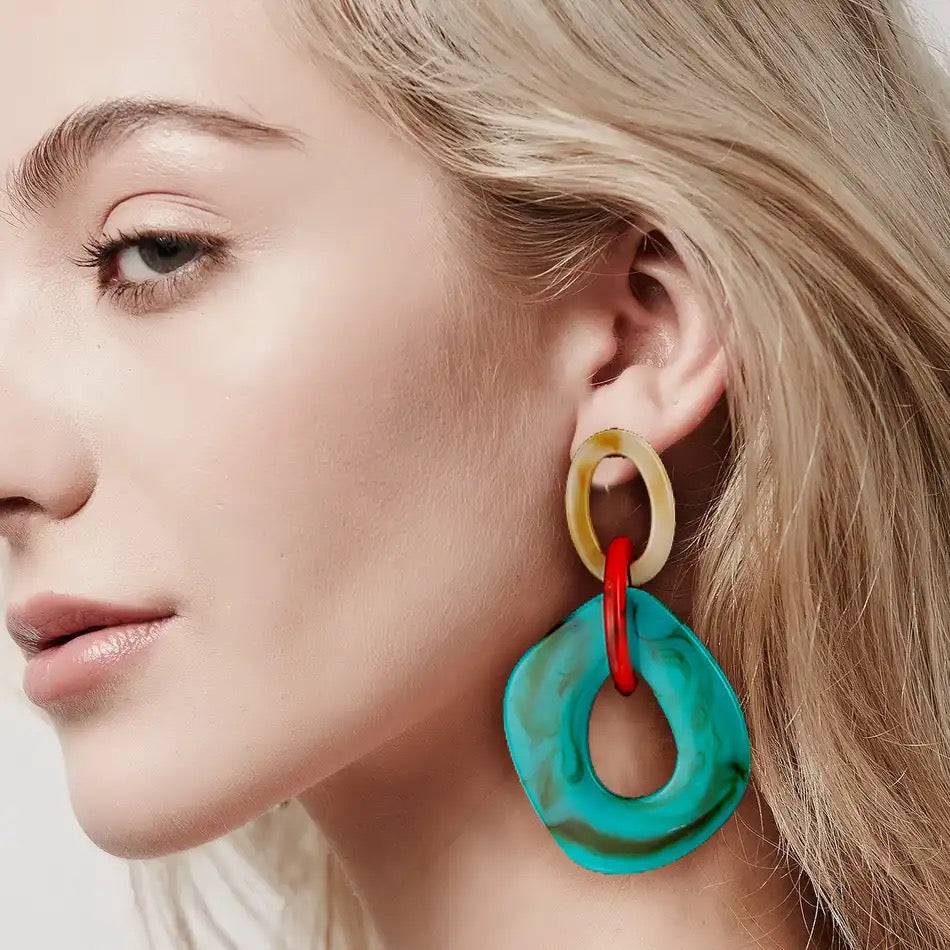 Turquoise Earring round