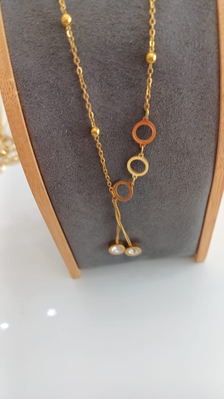 Necklace circle zircona