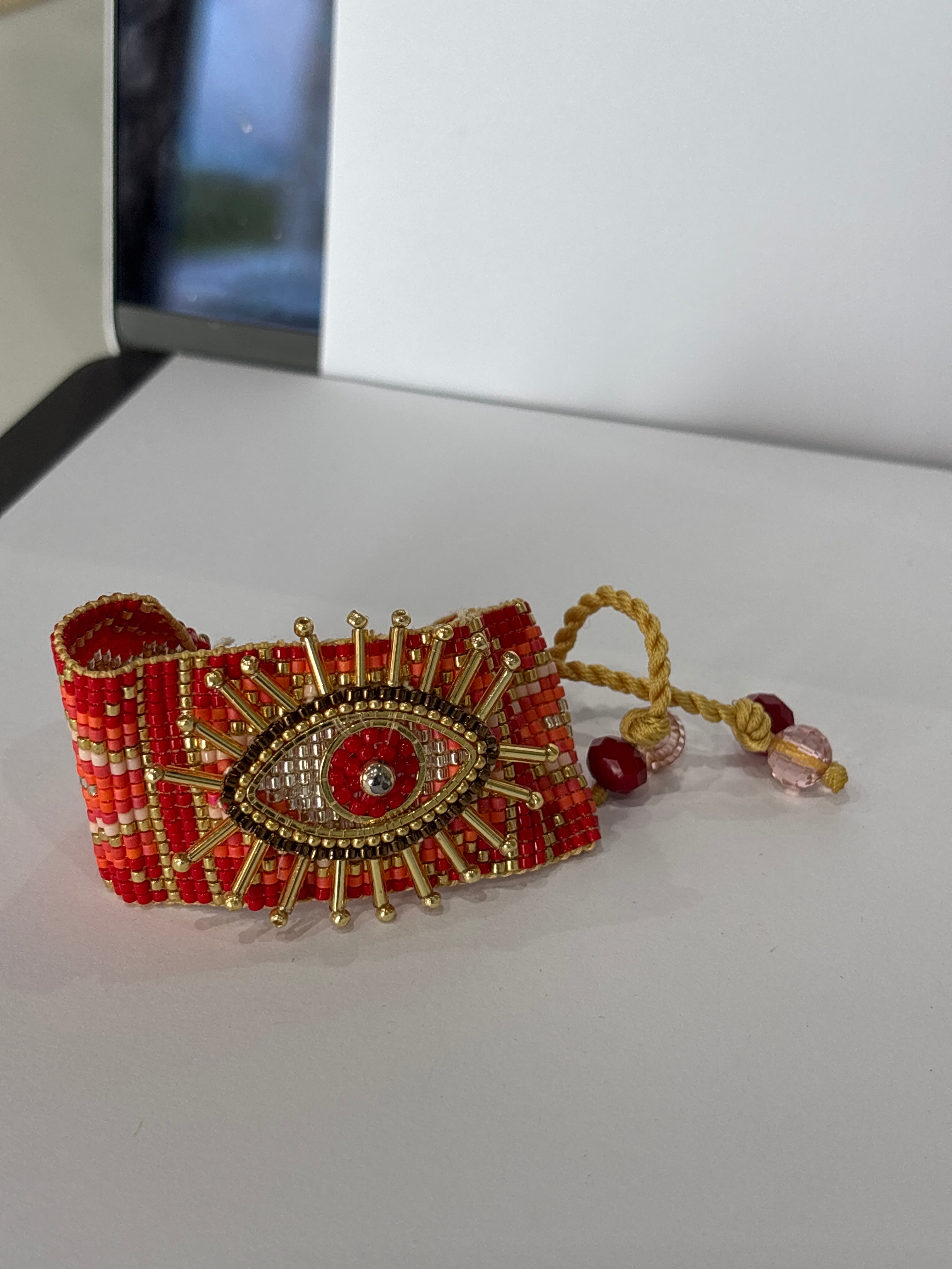 Bracelet Line D3 third eye red spike