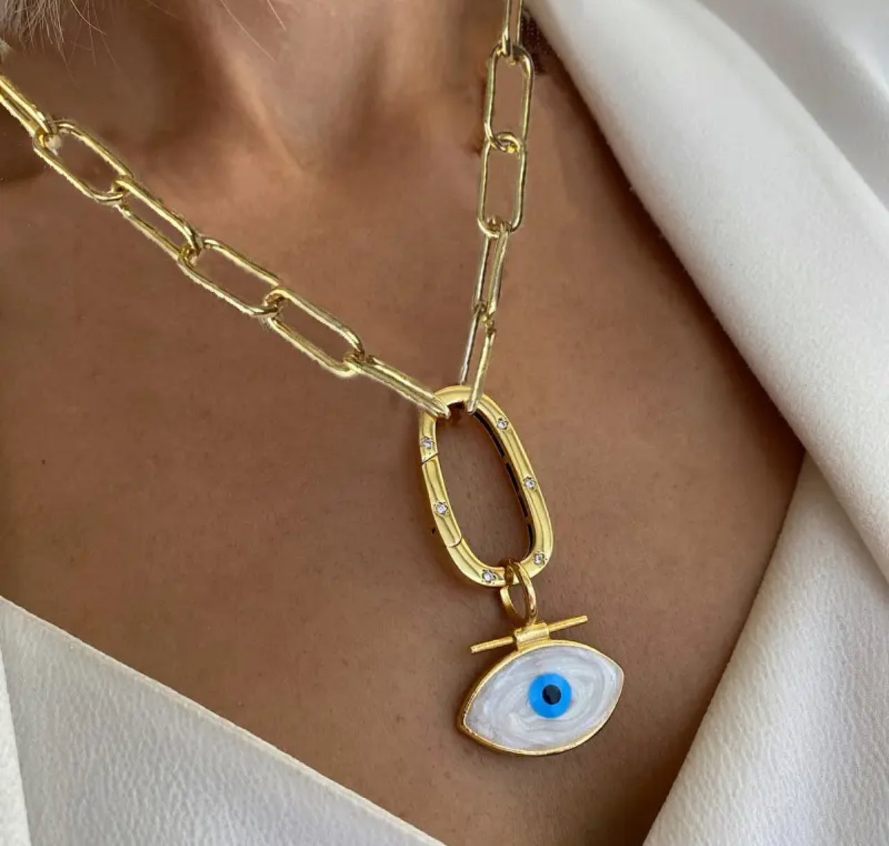 Evil eye necklace instagram
