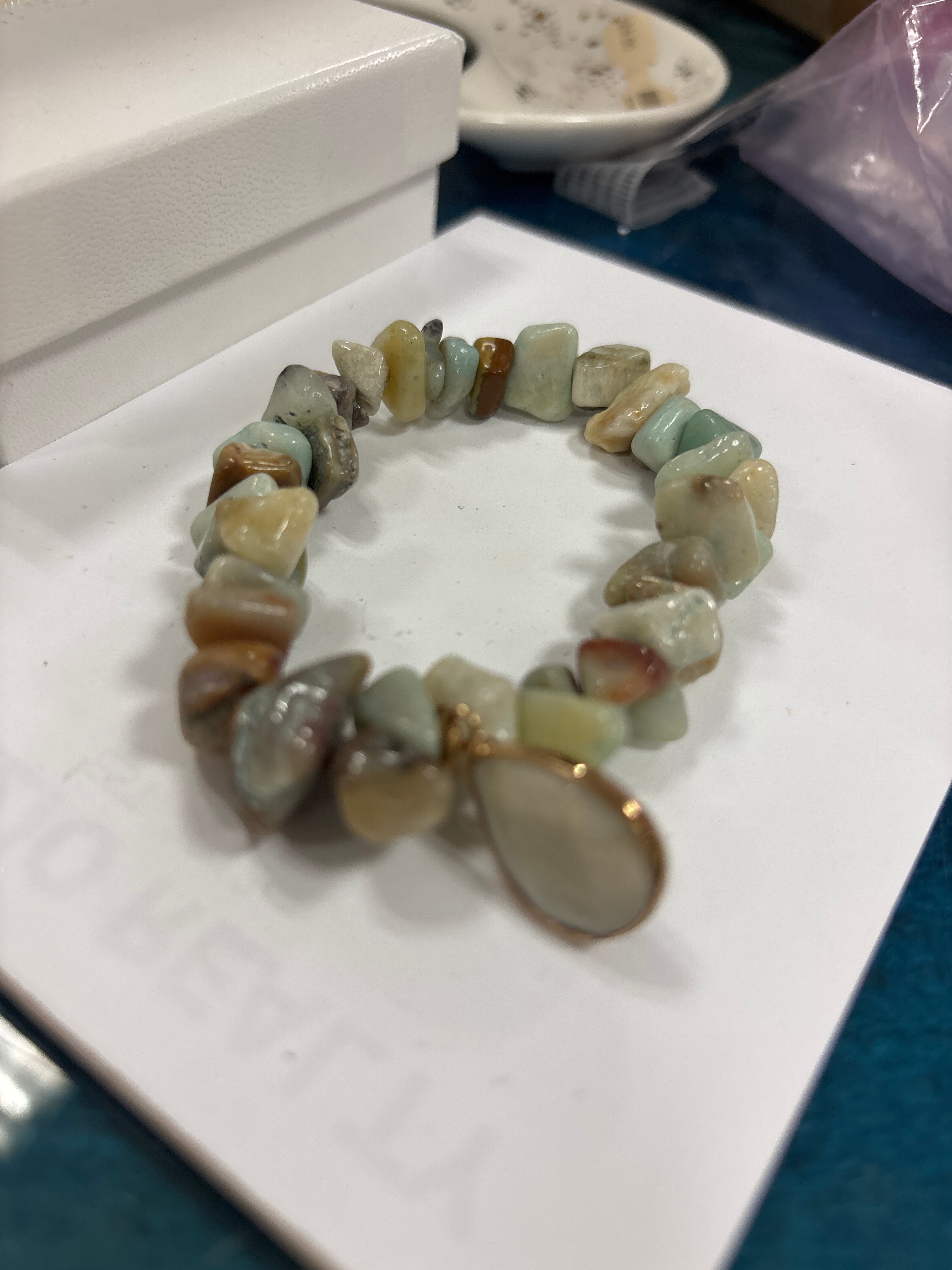 Bracelet Line A7 green pukas
