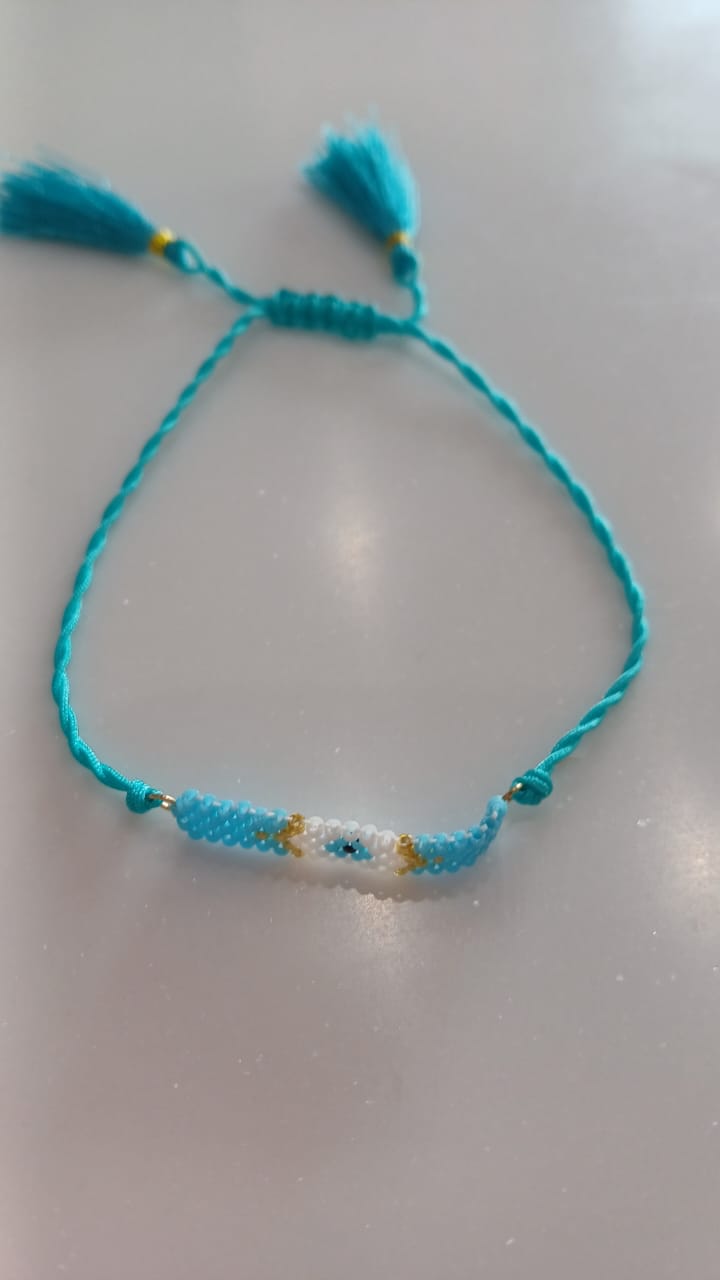 Bracelet turquoise evil eye