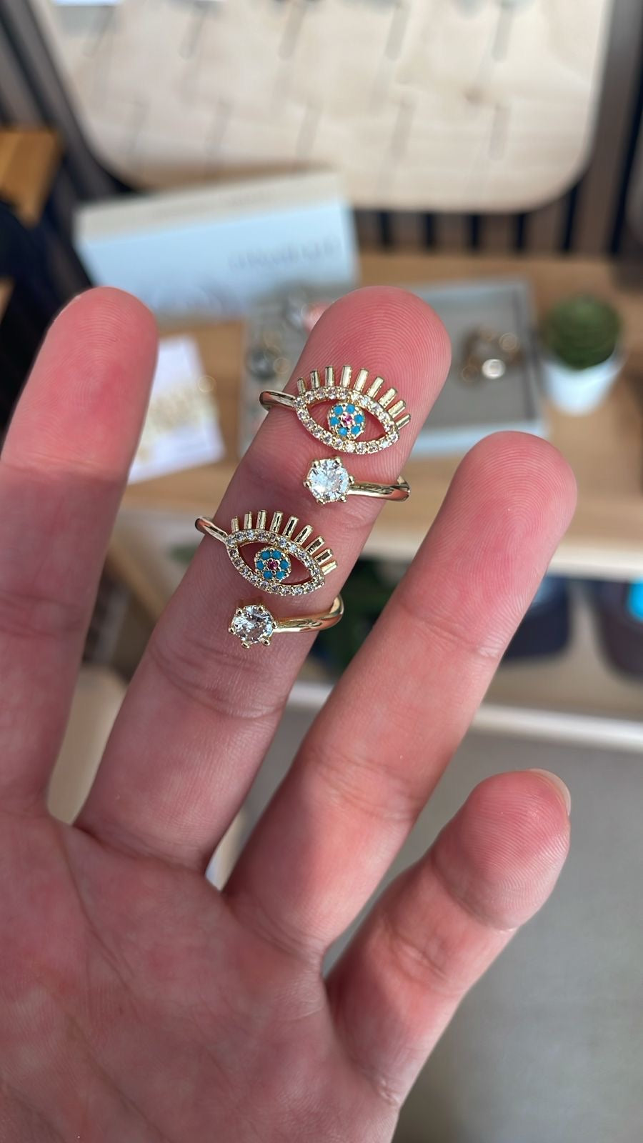 Ring third eye small zirconia