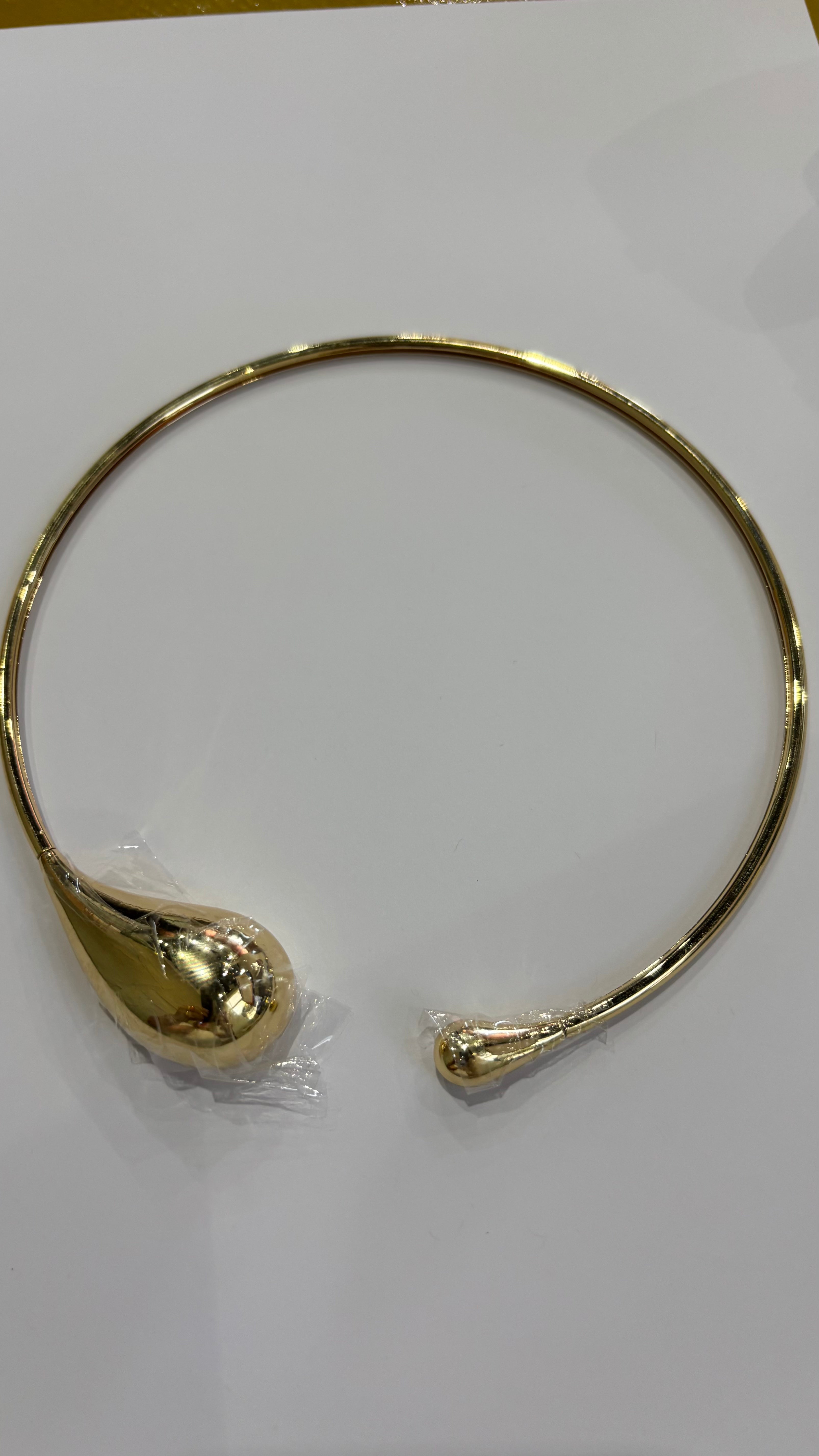 Necklace choker gold plated