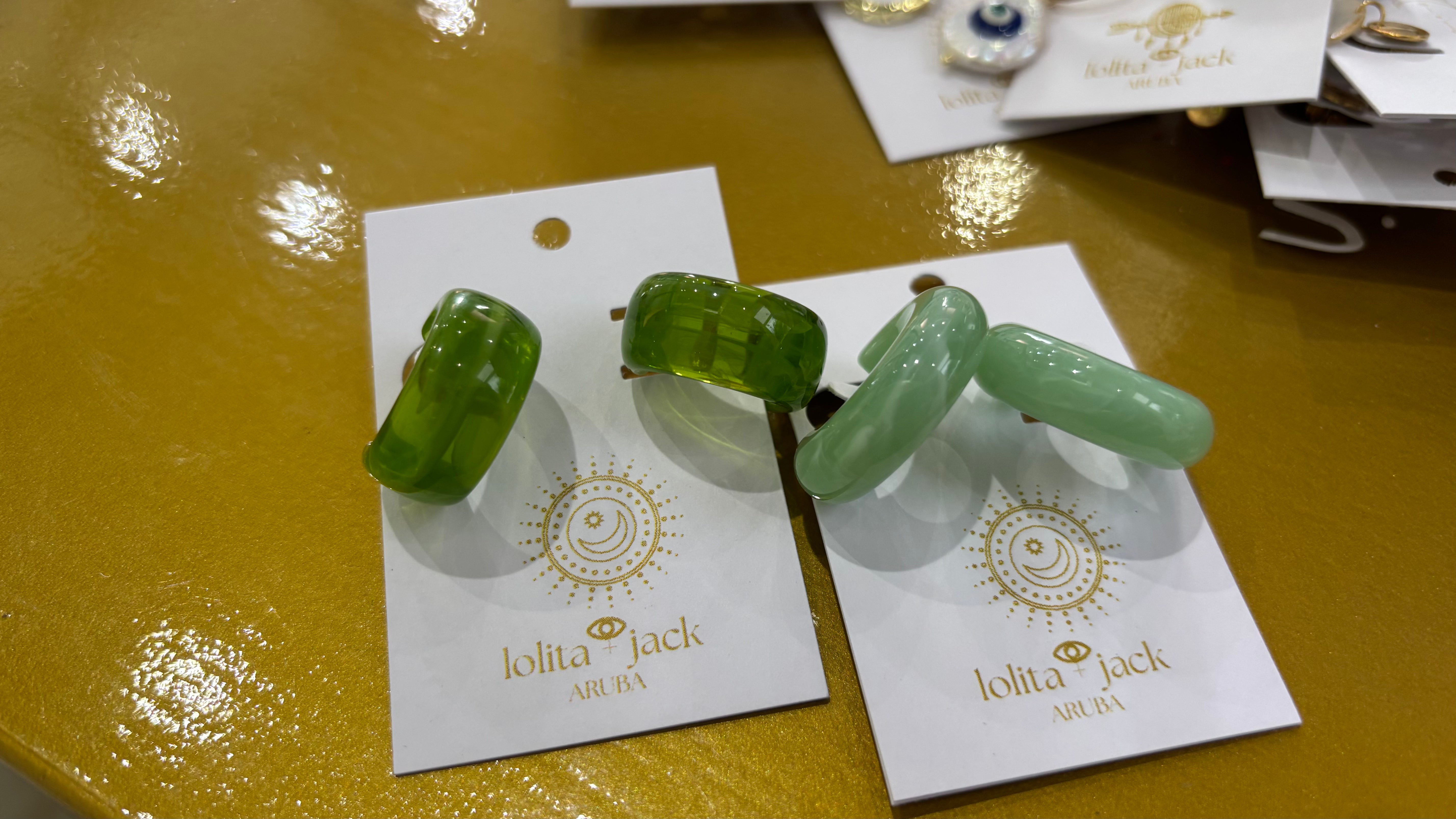Earring resin loop small