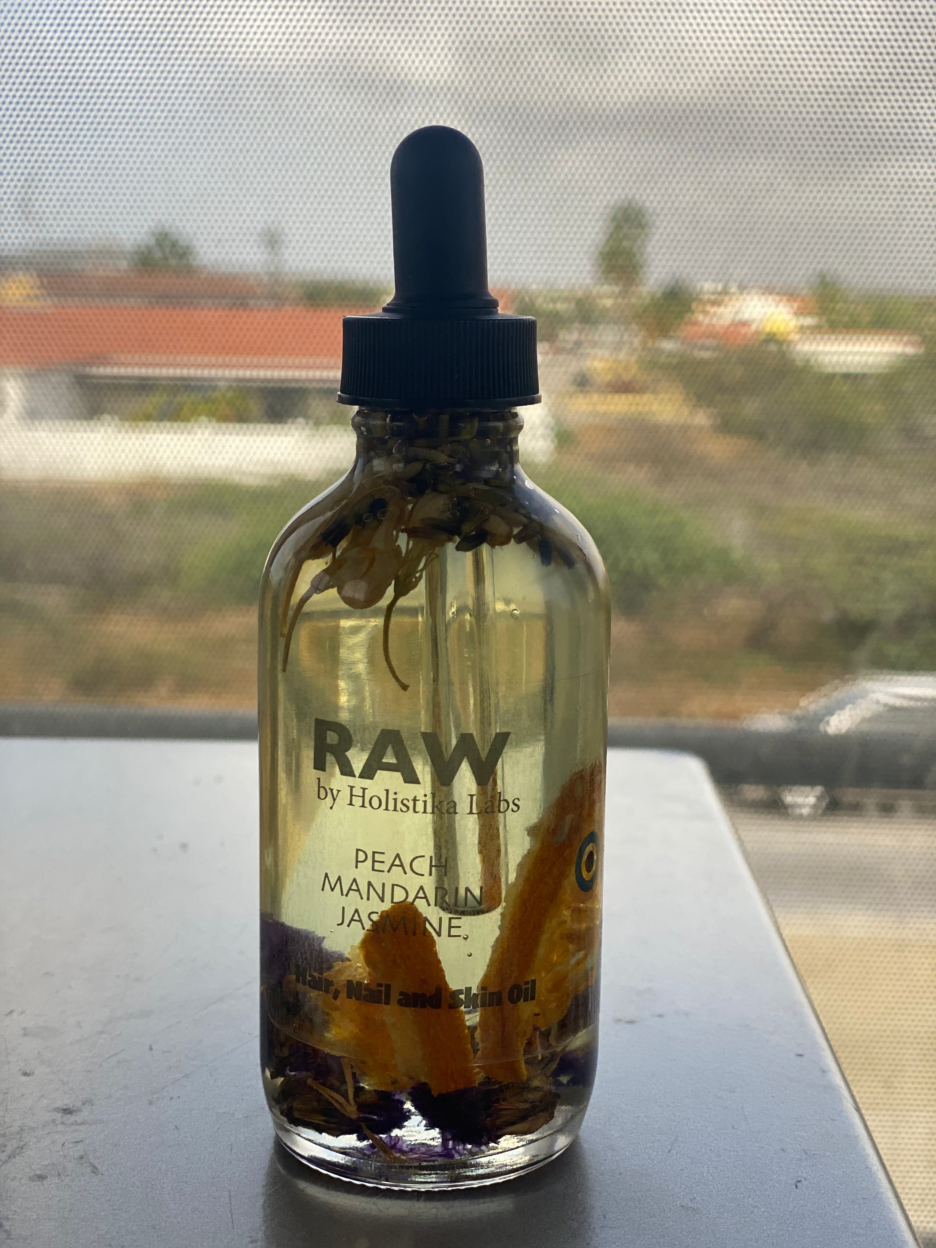Raw Soap- Hair, Nail and Skin Oil (Peach Petals)