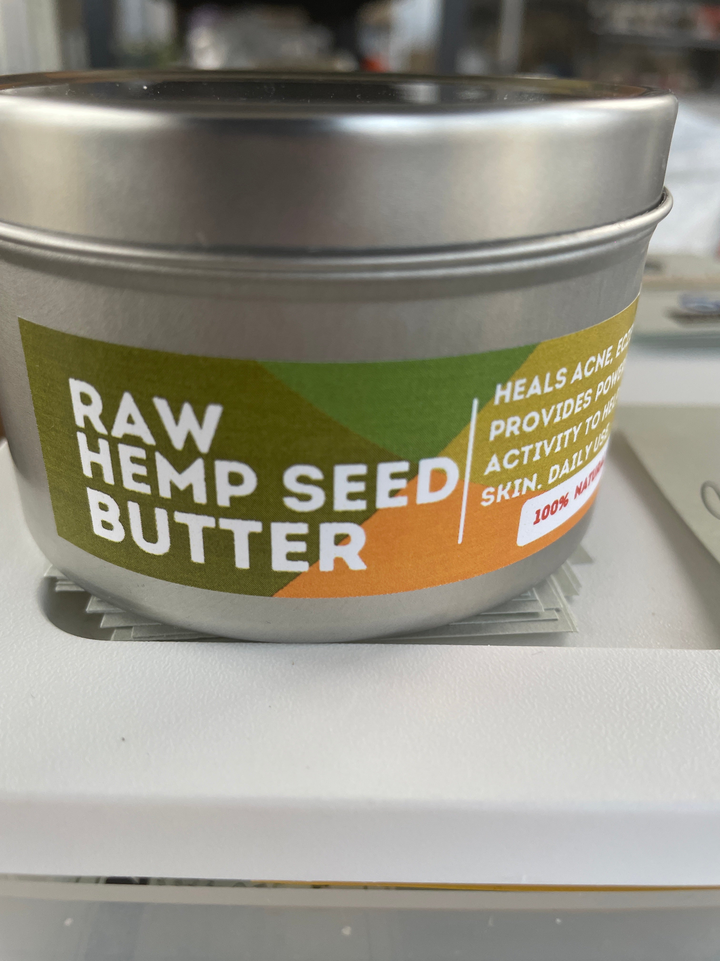 Raw hemp seed butter large